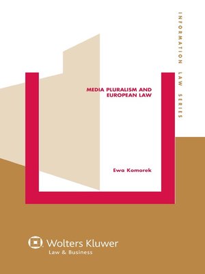 cover image of Media Pluralism and European Law
